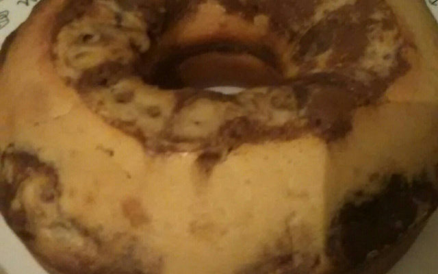 Bolo mesclado de liquidificador