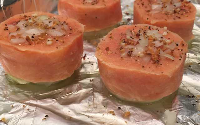 Medalhão de salmão