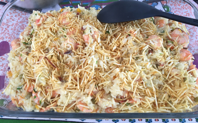 Arroz com camarão