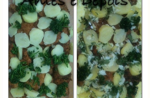 Filé de frango com couve flor ao forno