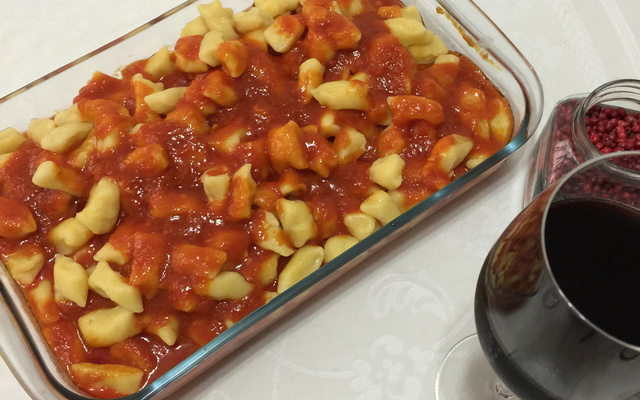 Nhoque de mandioquinha