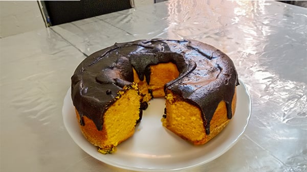 Bolo de cenoura fofinho