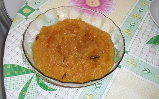 Doce de moranga cremoso com coco