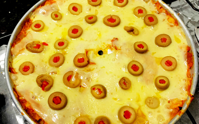 Risoto de frango com queijo