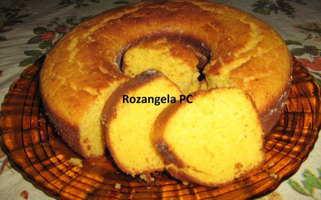 Bolo de fubá de panela