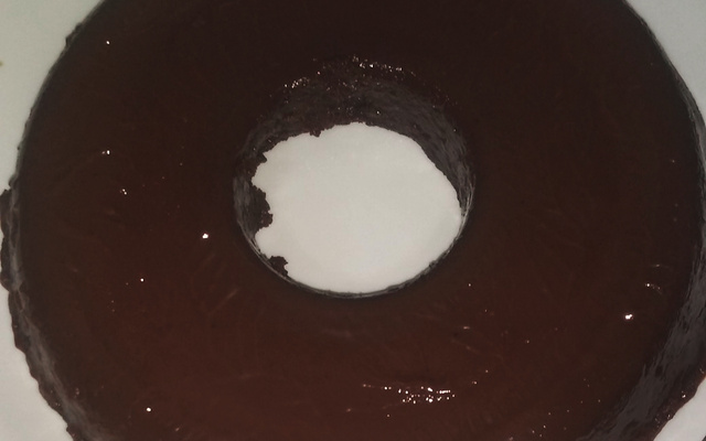 Pudim de chocolate no microondas