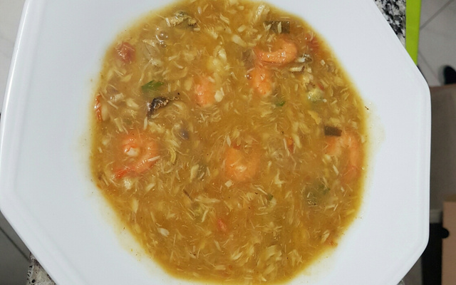 Sopa de frutos do mar