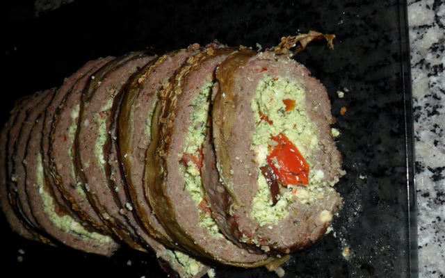 Rocambole de carne moída light