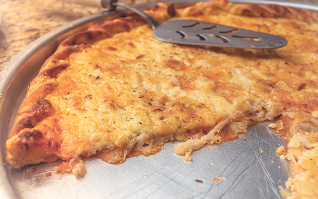 Pizza fácil de queijo prato