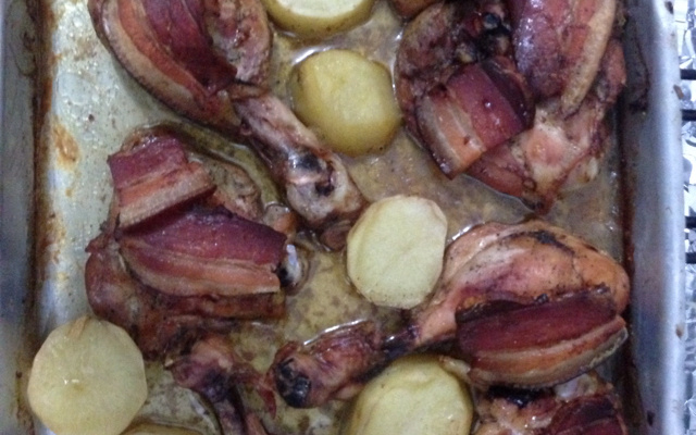 Frango assado na cerveja