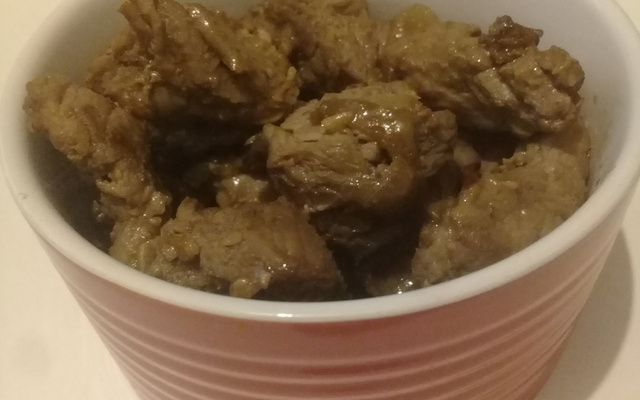 Carne com molho de café da flavia