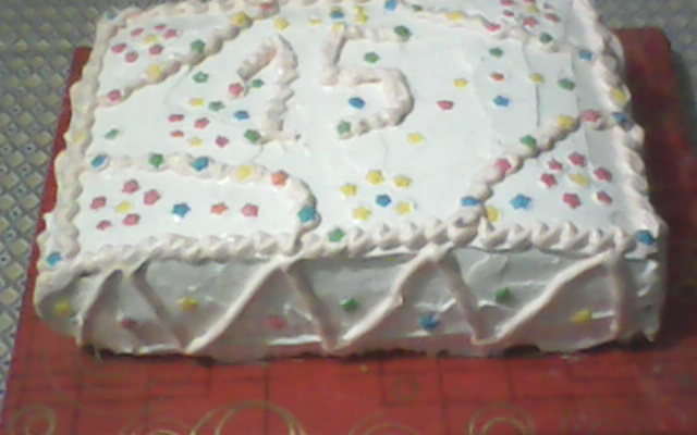 Bolo de laranja decorado