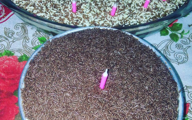 Pavê de baunilha e chocolate