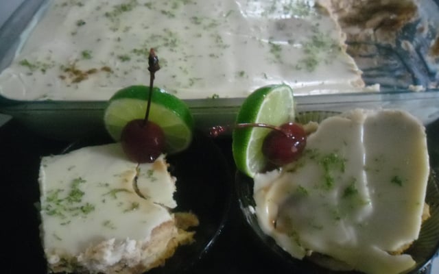 Pavê de limão com leite em pó