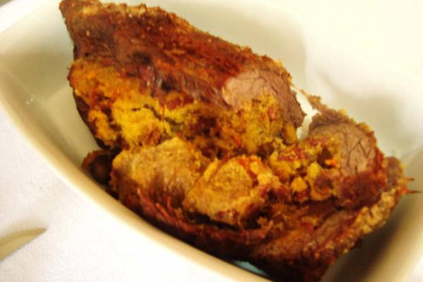 Maminha recheada ao forno