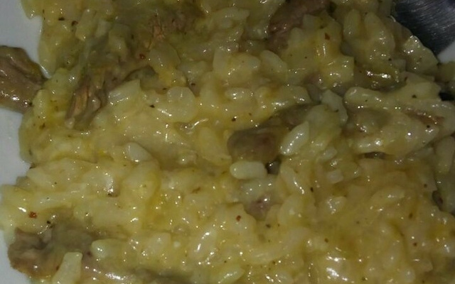 Risoto de filé mignon e mostarda