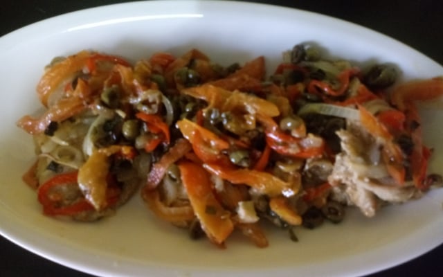 Filé de curvina no forno