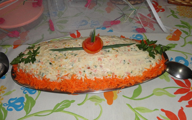 Salada de maionese para festa