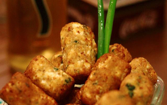 Rolhas de Ricota com Espinafre