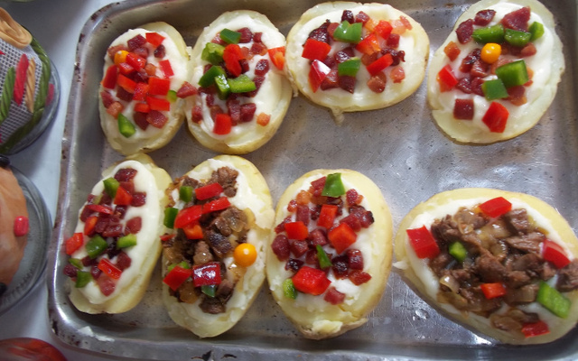 Batatas recheadas deliciosas