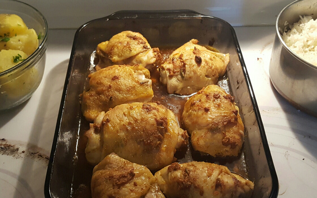 Frango assado aromático