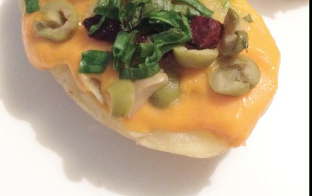 Batata recheada canoa