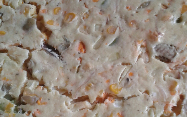 Torta rápida de sobras de frango