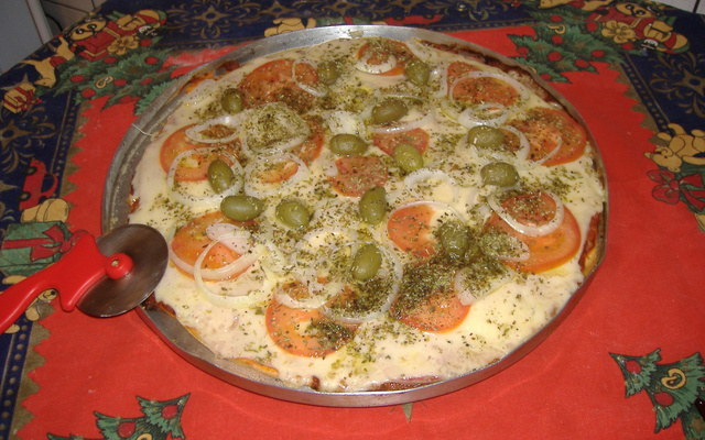 Massa de pizza de liquidificador