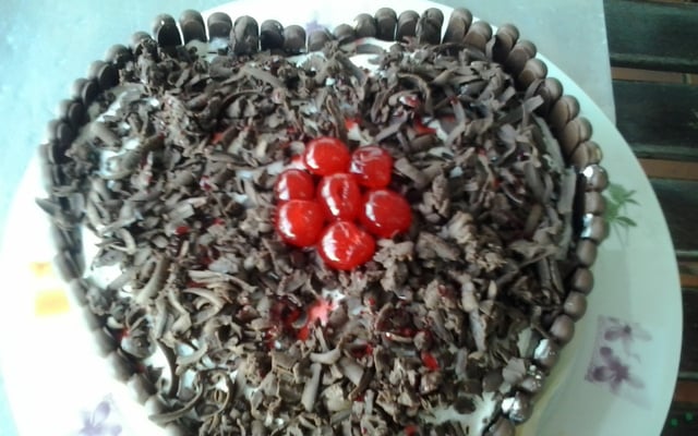 Torta chiffon de chocolate meio amargo