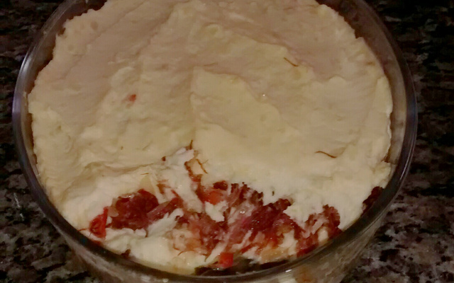 Escondidinho de batata com carne seca