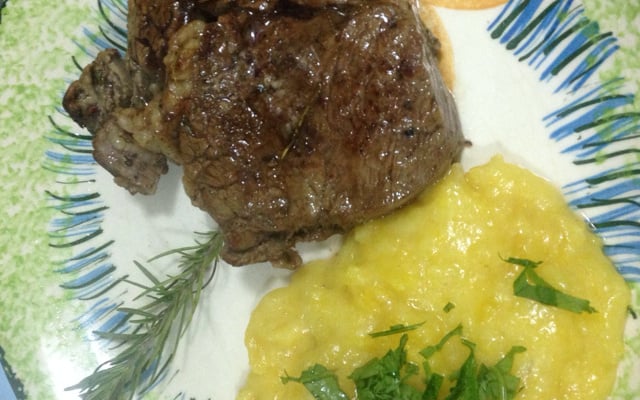 Purê de mandioquinha