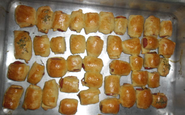 Enroladinho de salsicha