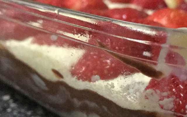 Bombom aberto especial de morango