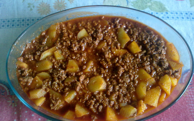 Carne Moída com Batatas Rapidinha