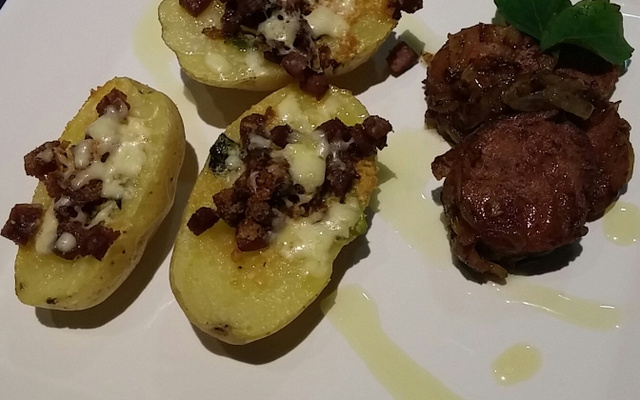 Batata rápida de microondas