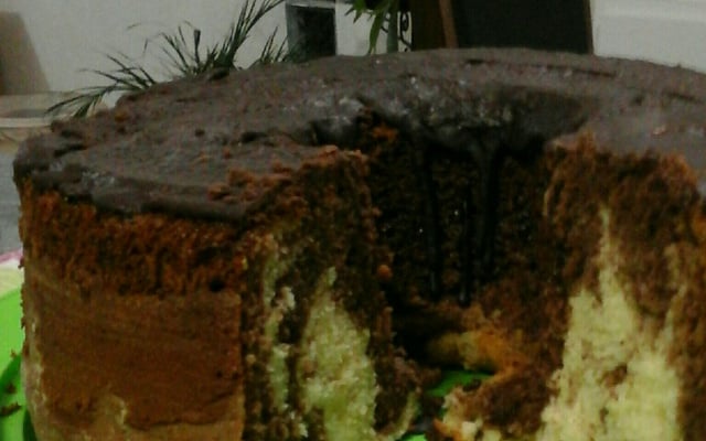 Bolo mármore super fofinho