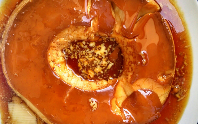 Pudim na panela de pressão