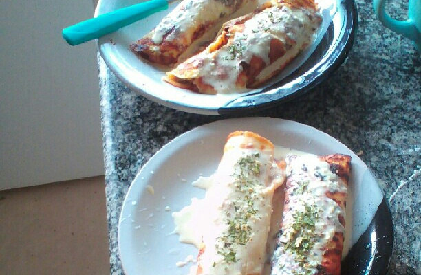 Panqueca com creme de milho