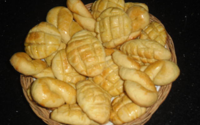 Biscoito de nata com milharina