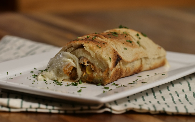 Rocambole de pão de forma