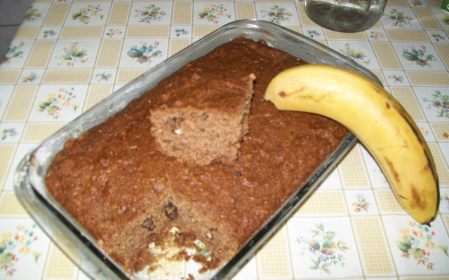 Bolo de banana integral