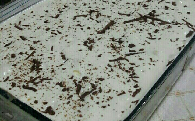 Sorvete cassata de biscoito champagne