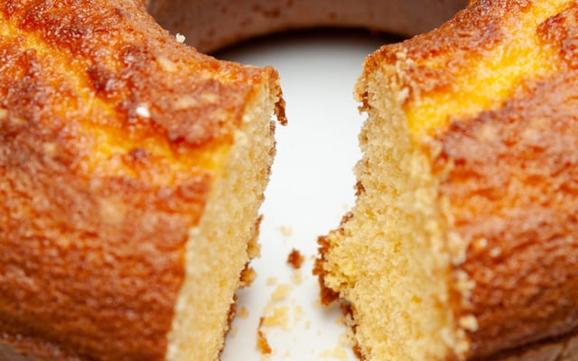 Bolo de milho com fubá