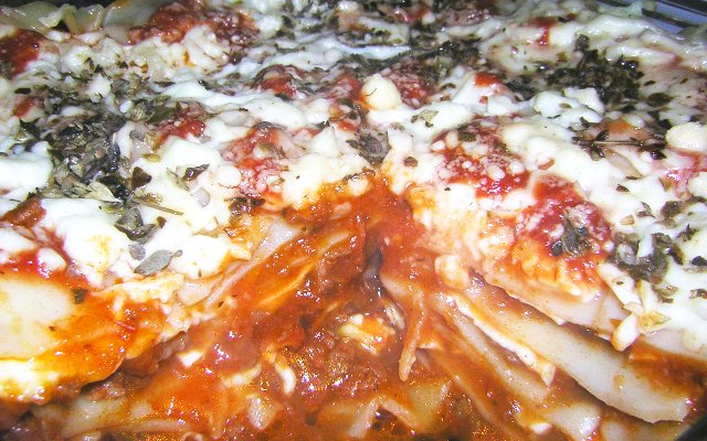 Lasanha de soja e queijo minas light