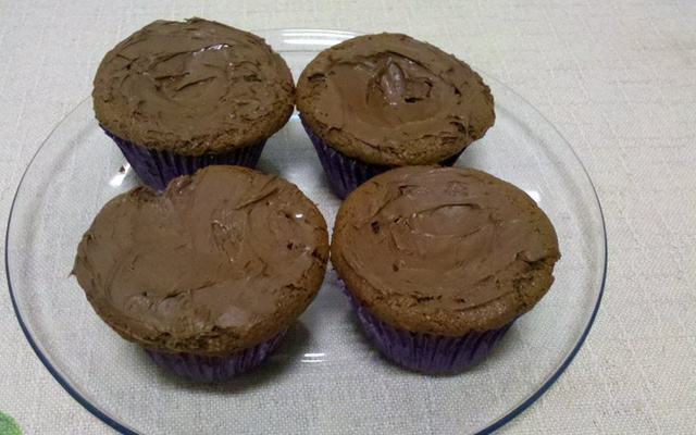 Cupcake rápido de Nutella