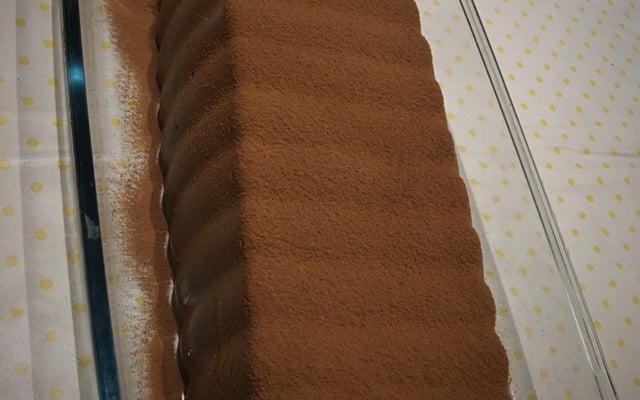 Mousse de corte de chocolate