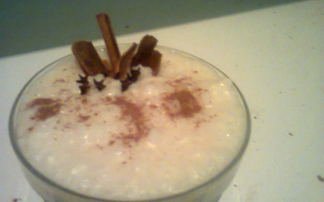 Arroz doce com leite condensado e coco
