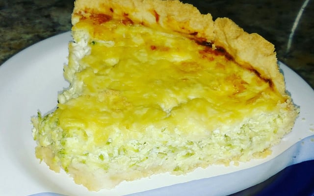 Quiche de abobrinha verde