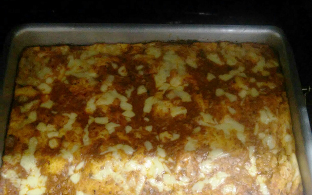 Pizza rápida de liquidificador