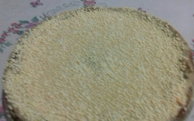 Bolo molhadinho de doce de leite